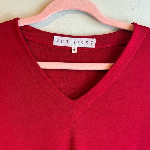 Van Tisse Full Length Bodycon Red Dress - Picture 4 of 6